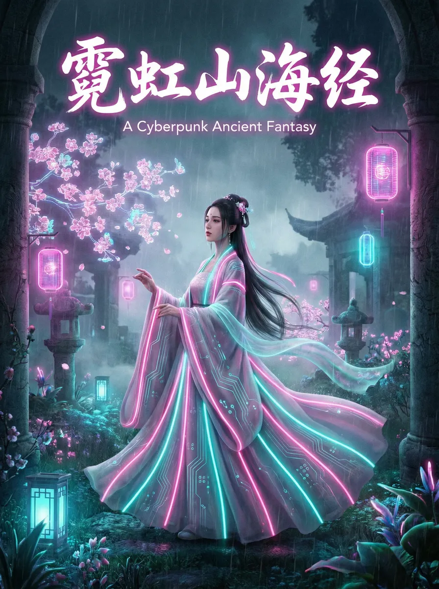 小小影视免费观看 古风奇缘短剧 - 霓虹山海经海报
